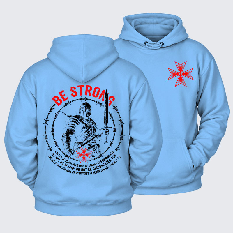 Plush Fleece-Lined Hoodie - Be Strong And Courageous Joshua 1:9