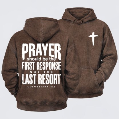 Washed Hoodies-Prayer First Response