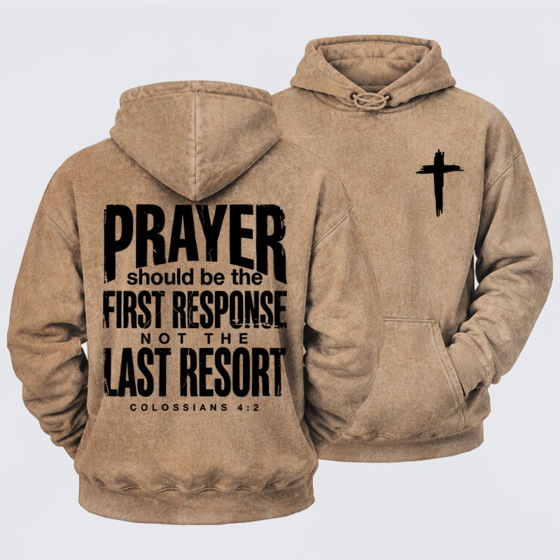 Washed Hoodies-Prayer First Response