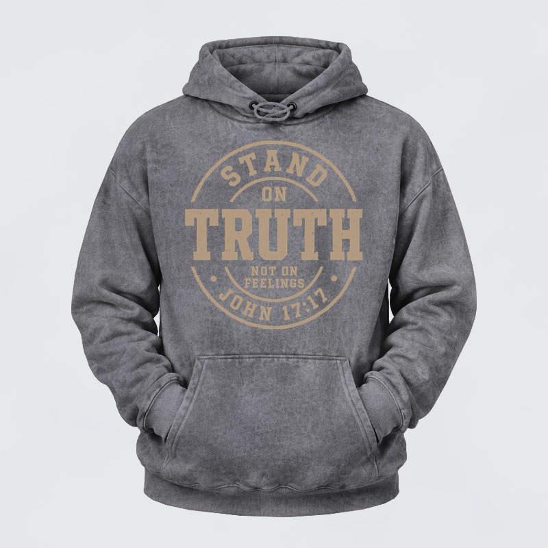 Deus VultWashed Hoodie- Stand On Truth Not On Feelings