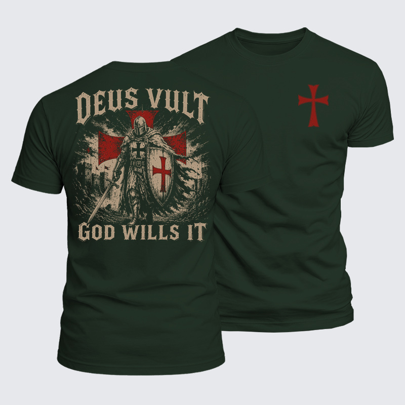Luxe Mercerized Cotton Tee - Deus Vult