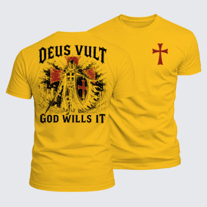 Luxe Mercerized Cotton Tee - Deus Vult