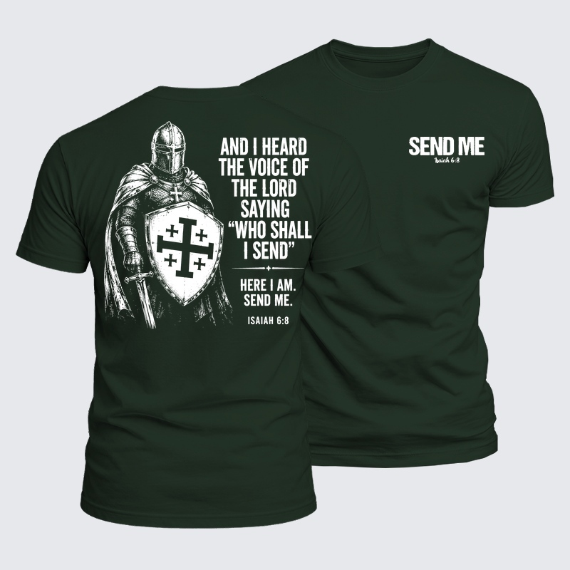 Luxe Mercerized Cotton Tee - Send Me Isaiah 6:8