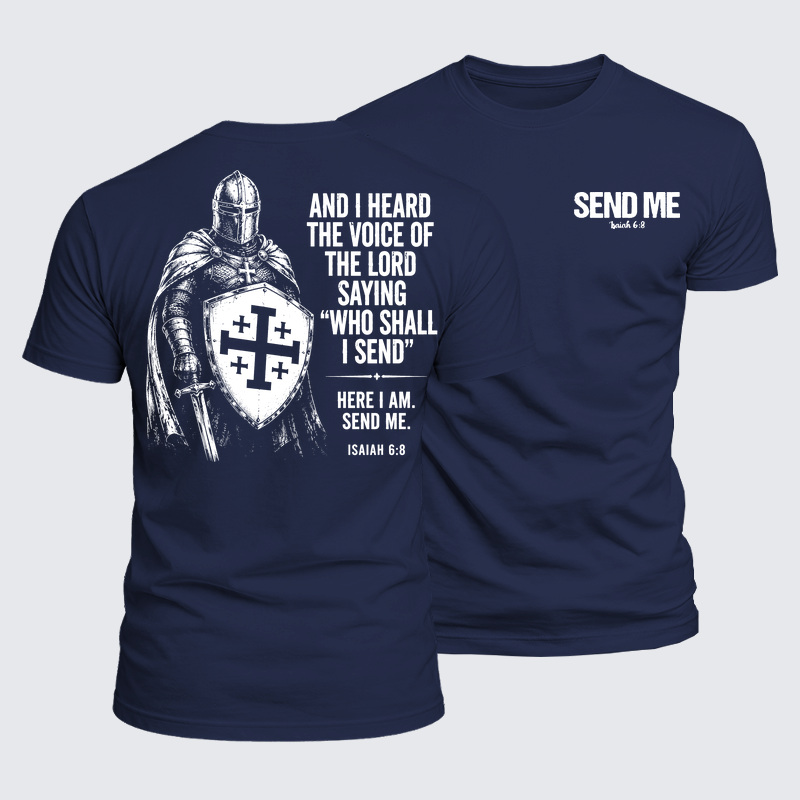 Luxe Mercerized Cotton Tee - Send Me Isaiah 6:8