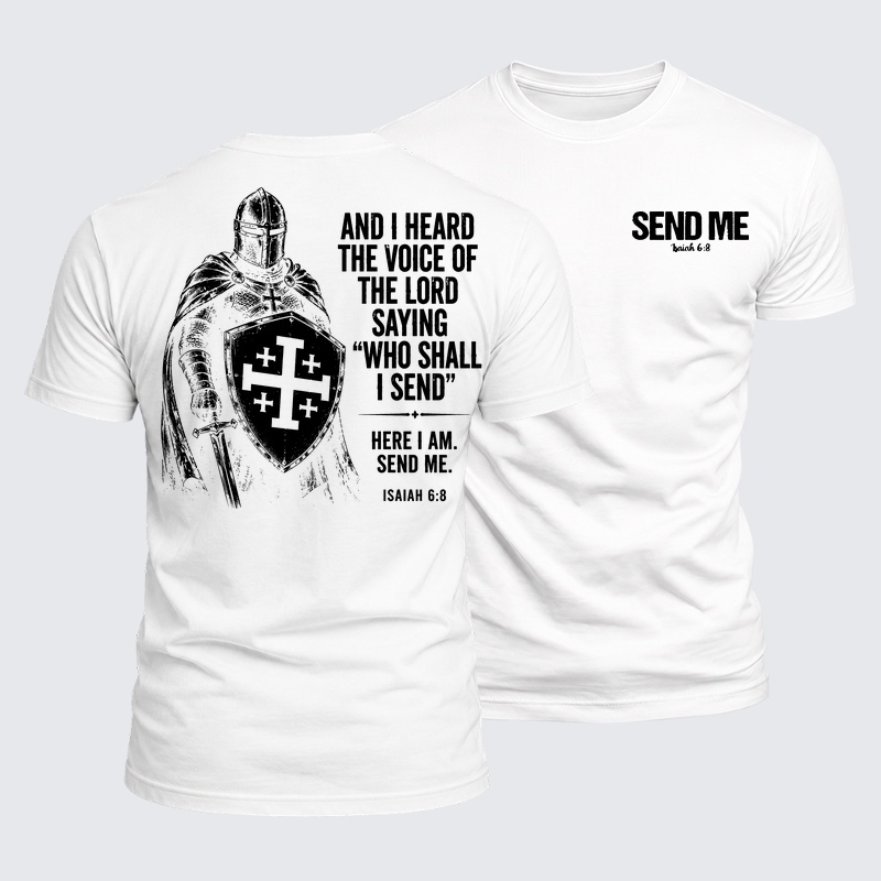 Luxe Mercerized Cotton Tee - Send Me Isaiah 6:8