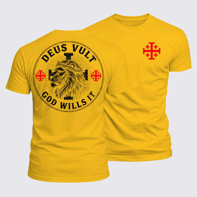 Luxe Mercerized Cotton Tee - Deus Vult