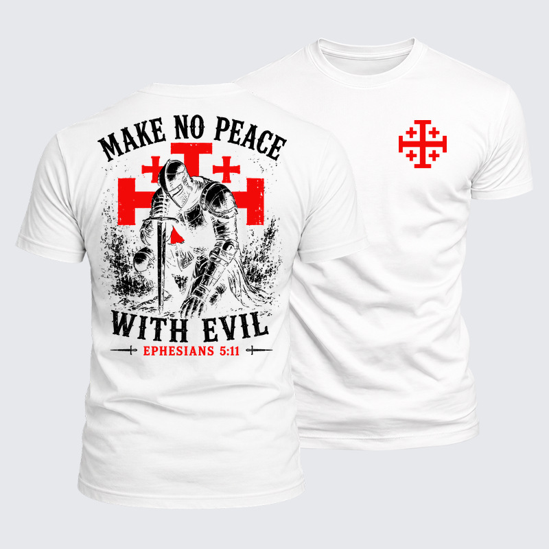 Man Of God Husband Dad Jesus God Christian Cotton T-Shirt