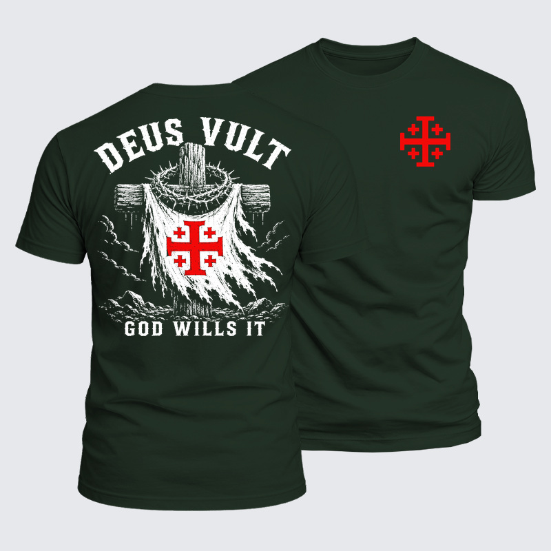 Luxe Mercerized Cotton Tee - Deus Vult