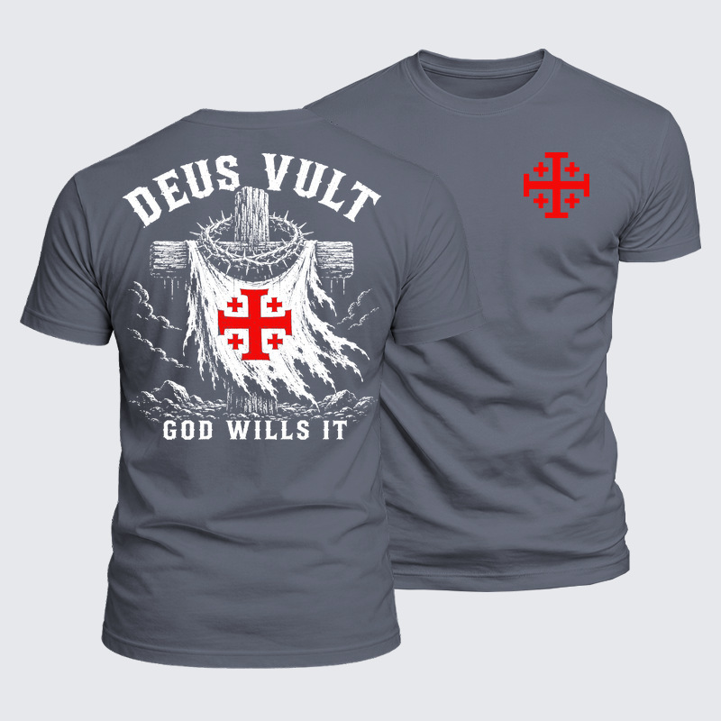 Luxe Mercerized Cotton Tee - Deus Vult