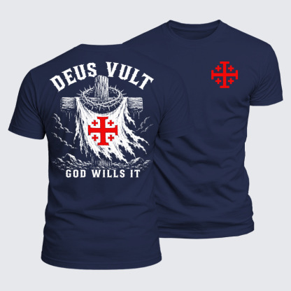 Luxe Mercerized Cotton Tee - Deus Vult