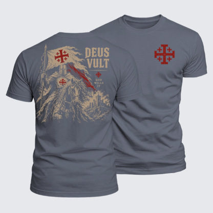 Luxe Mercerized Cotton Tee - Deus Vult