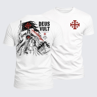 Luxe Mercerized Cotton Tee - Deus Vult