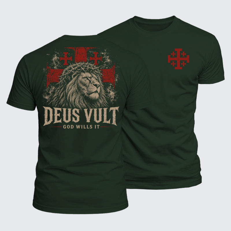 Luxe Mercerized Cotton Tee - Deus Vult