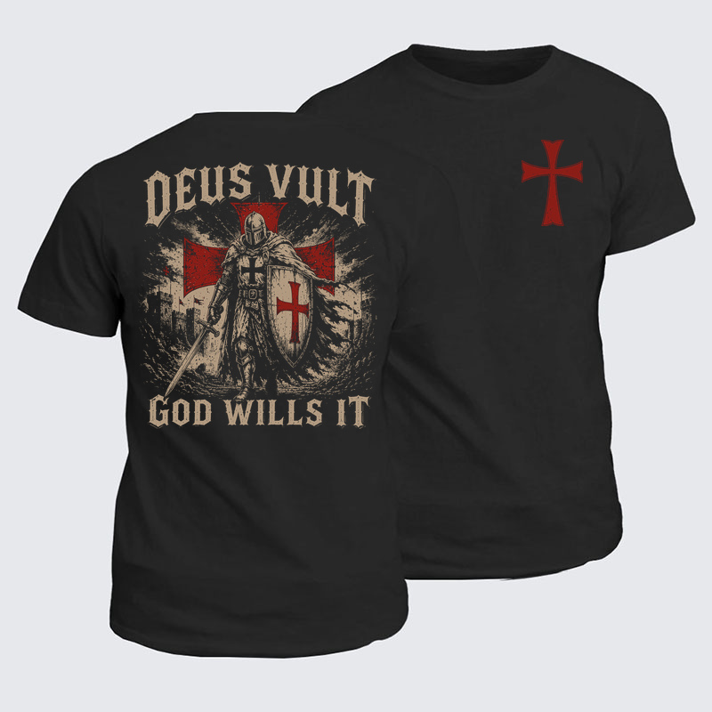 Classic Cotton Tee - Deus Vult