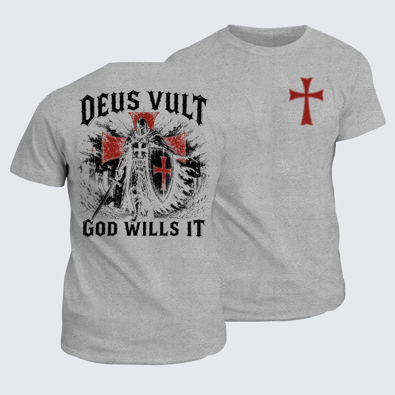 Classic Cotton Tee - Deus Vult