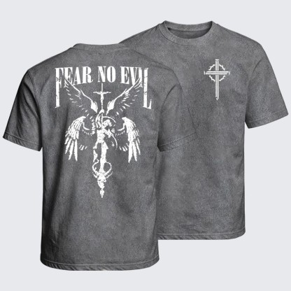 [Copy]Washed T-Shirt - Be Strong And Courageous Joshua 1:9