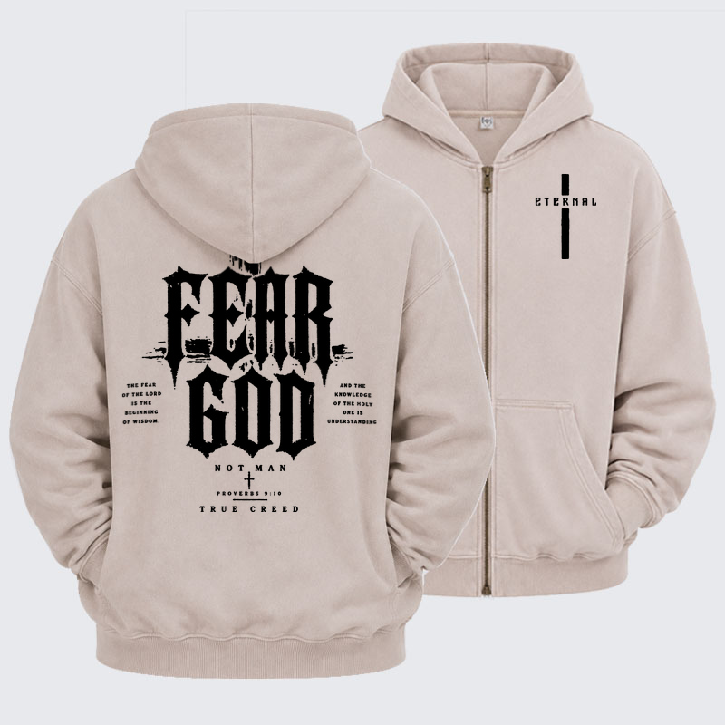 Washed Zip-Up Hoodie - Fear God   