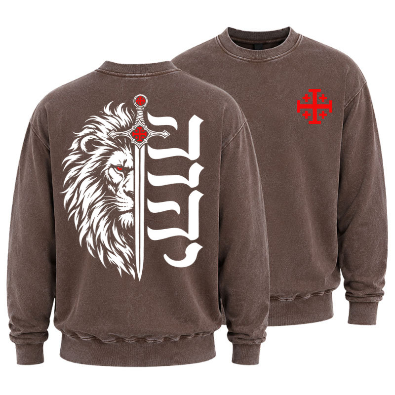 Washed Sweatshirt - I Will Fear No Evil