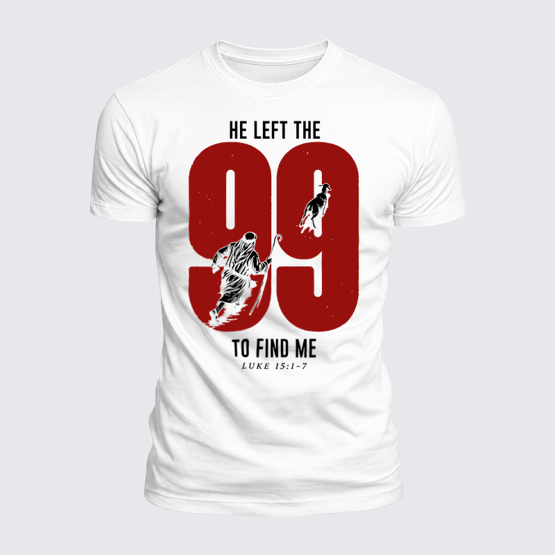 Luxe Mercerized Cotton Tee -He Left The 99 To Find Me