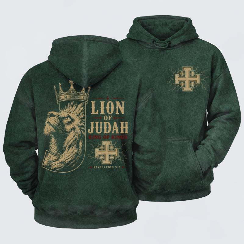 Washed Hoodie -  Lion of Judah