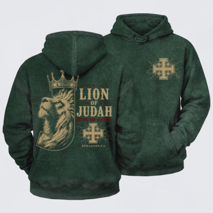 Washed Hoodie -  Lion of Judah