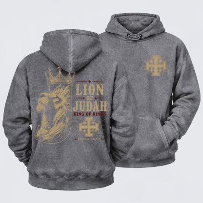 Washed Hoodie -  Lion of Judah