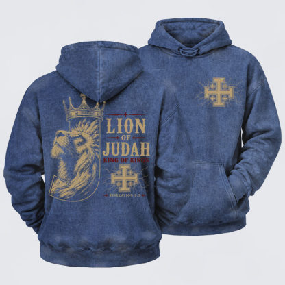 Washed Hoodie -  Lion of Judah