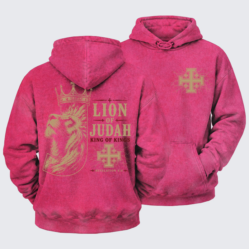 Washed Hoodie -  Lion of Judah
