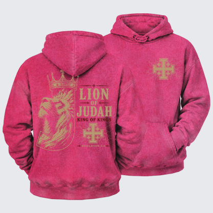 Washed Hoodie -  Lion of Judah