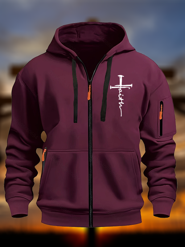 Cross Jesus God Christian Zipper Hoodies