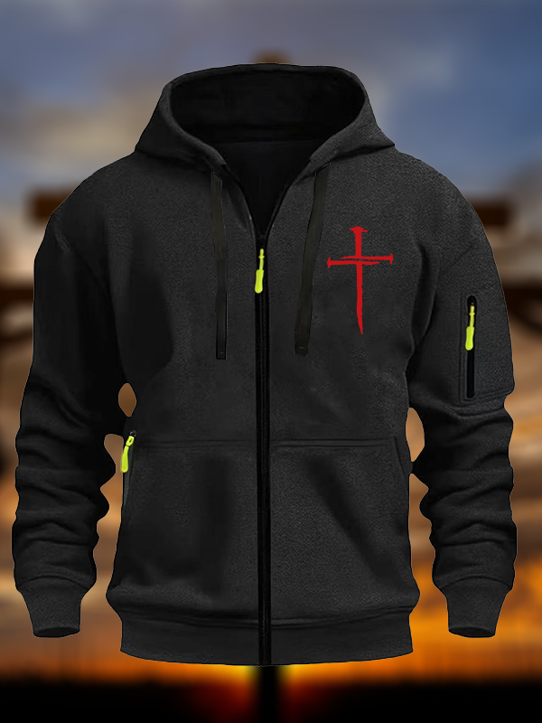 Red Cross  Christian Zipper Hoodies