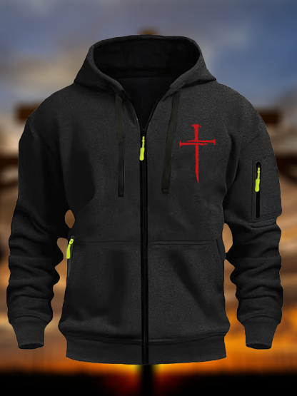 Red Cross  Christian Zipper Hoodies