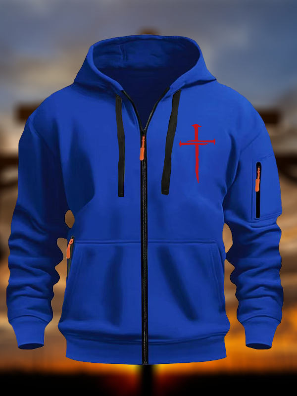 Red Cross  Christian Zipper Hoodies