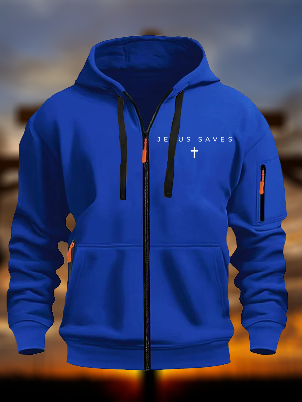 Jesus Saves Jesus God Christian Zipper Hoodies