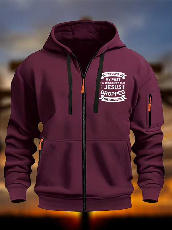 Jesus Dropped The Charges Christian Zipper Hoodies