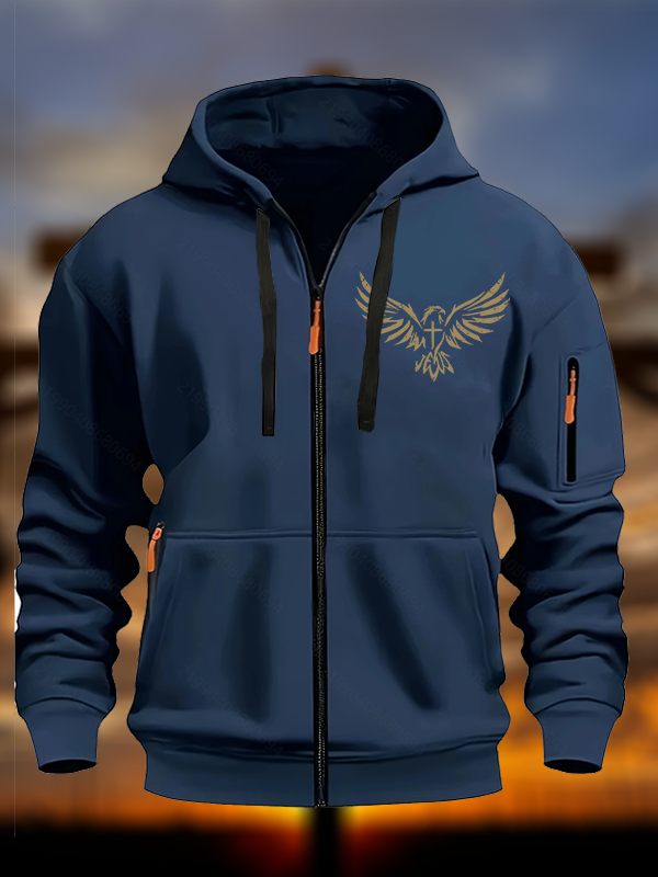 Wings Like Eagles Christian Zipper Hoodies