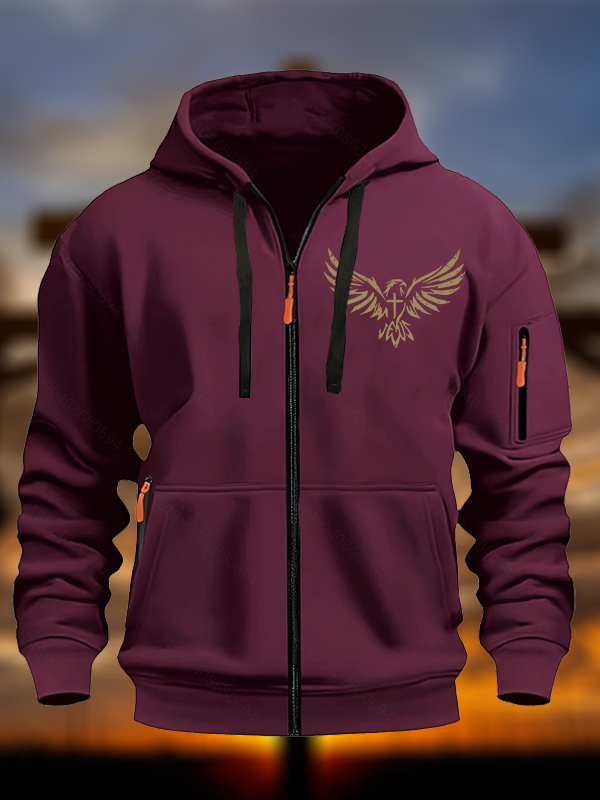 Wings Like Eagles Christian Zipper Hoodies
