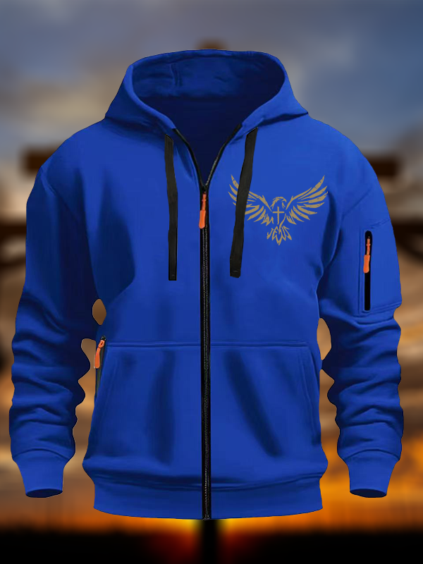 Wings Like Eagles Christian Zipper Hoodies