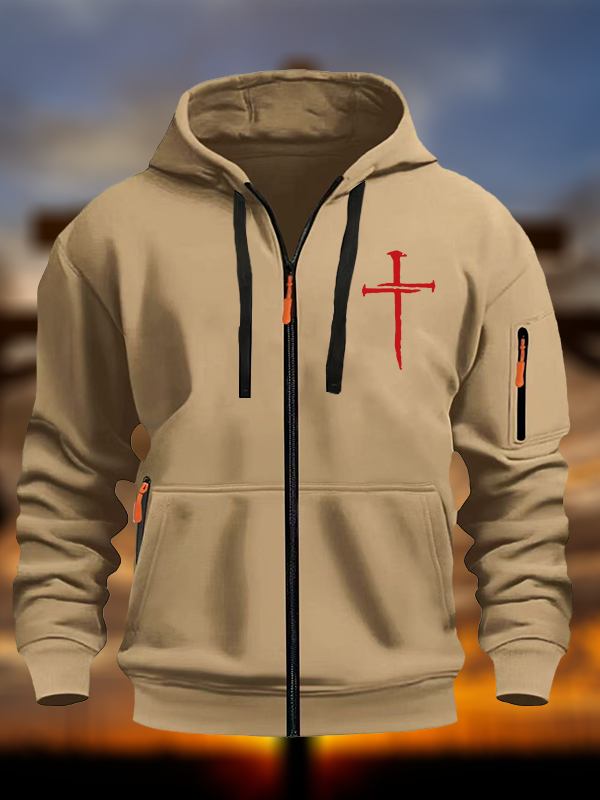 Red Cross  Christian Zipper Hoodies
