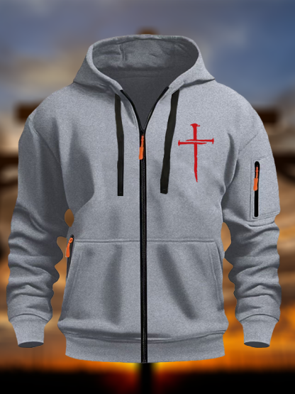 Red Cross  Christian Zipper Hoodies