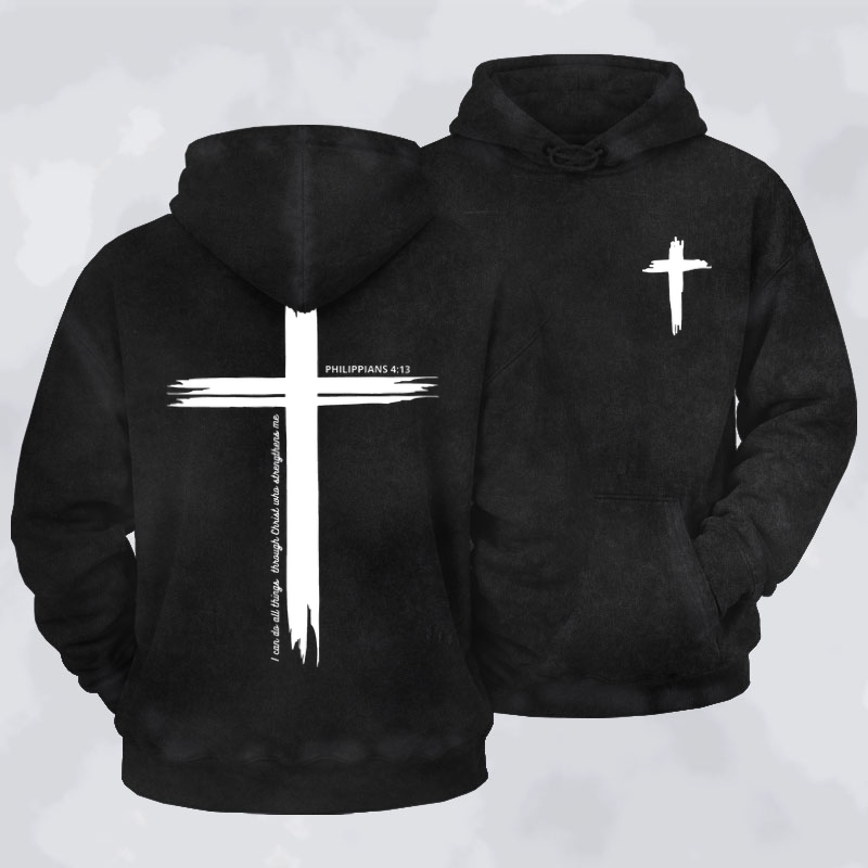 Washed Hoodie  - I Can Do All Things Through Christ | Philippians 4:13
