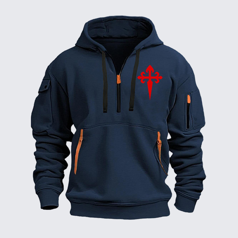 Zipper Hoodies –Order of St. James Cross – Christian Crusader