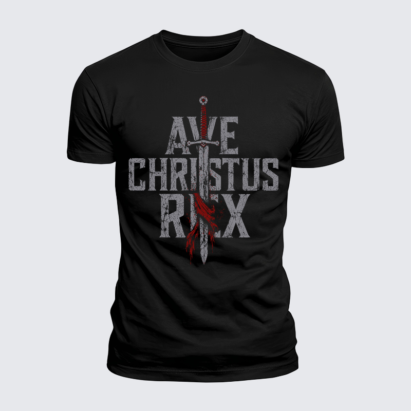 Luxe Mercerized Cotton Tee - Ave Christus Rex