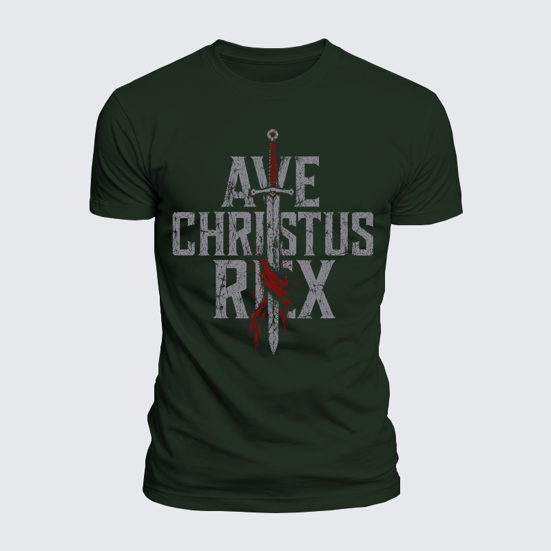 Luxe Mercerized Cotton Tee - Ave Christus Rex