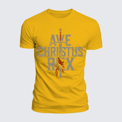 Luxe Mercerized Cotton Tee - Ave Christus Rex