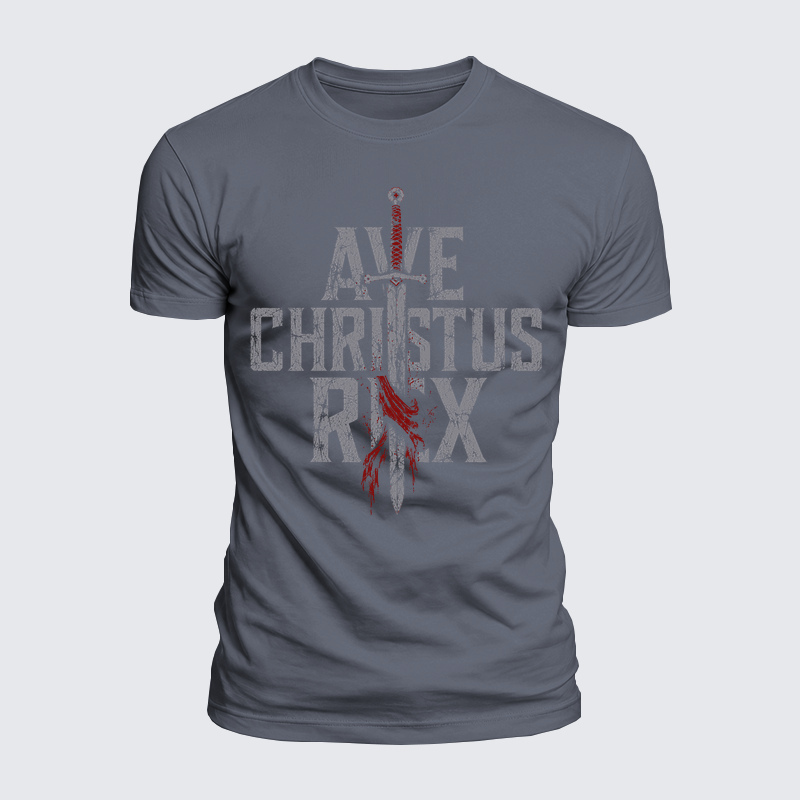 Luxe Mercerized Cotton Tee - Ave Christus Rex