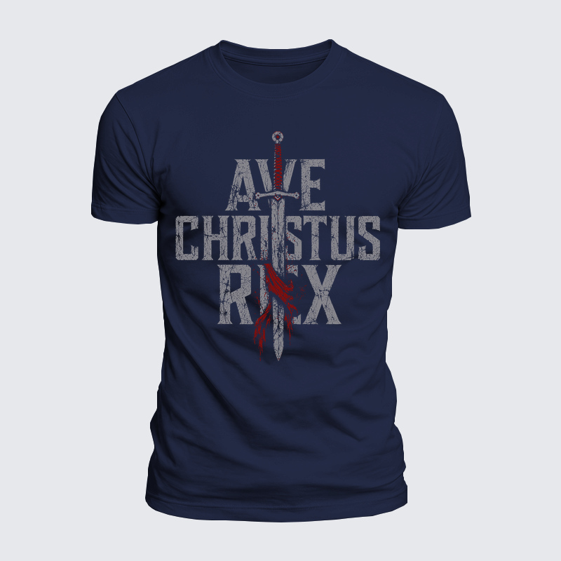 Luxe Mercerized Cotton Tee - Ave Christus Rex
