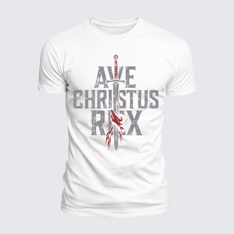 Luxe Mercerized Cotton Tee - Ave Christus Rex