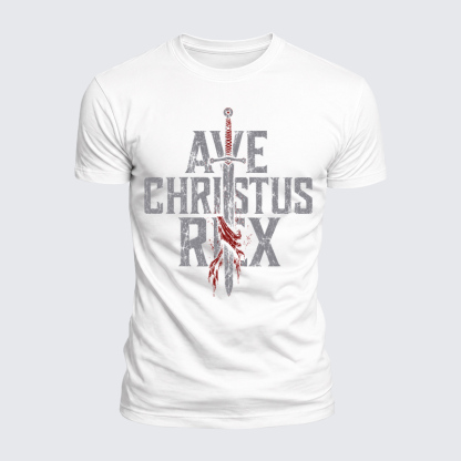 Luxe Mercerized Cotton Tee - Ave Christus Rex