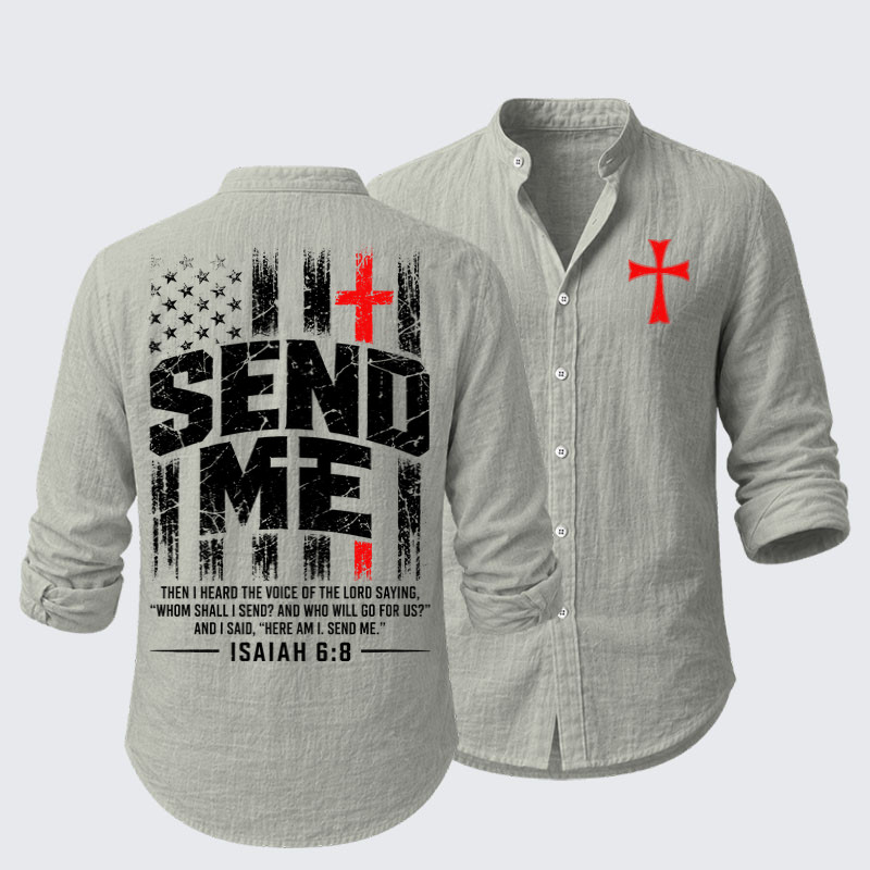 Long Sleeve Casual Shirt - Faith Over Fear 